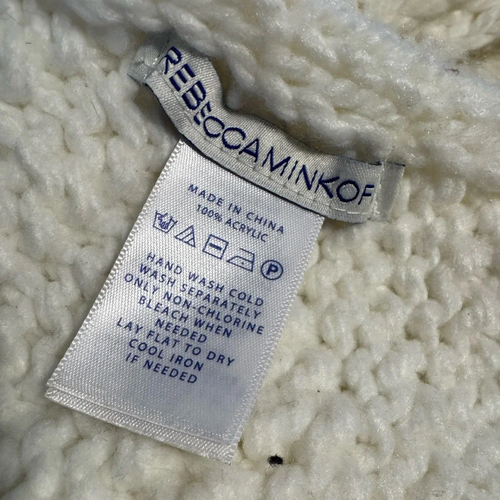 Rebecca Minkoff Cable Knit Scarf cream